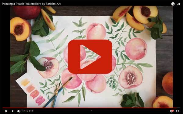 Watch this time lapse video of my peach painting