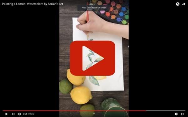 time lapse of my lemon painting