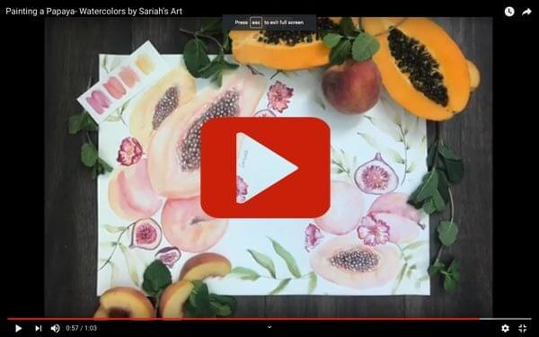 Watch this Time Lapse Video Of My Papaya Painting